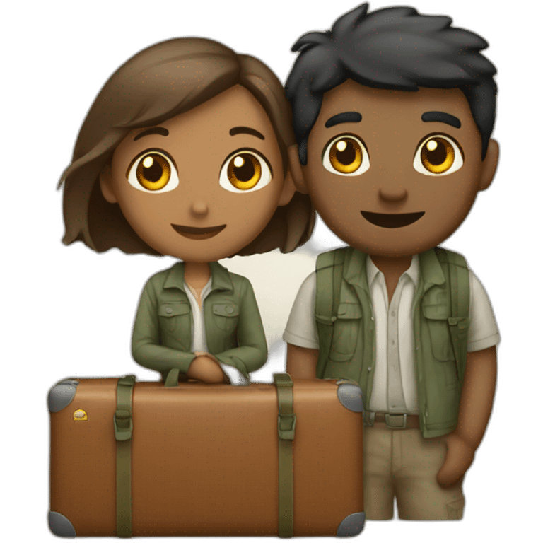 couple love travel emoji