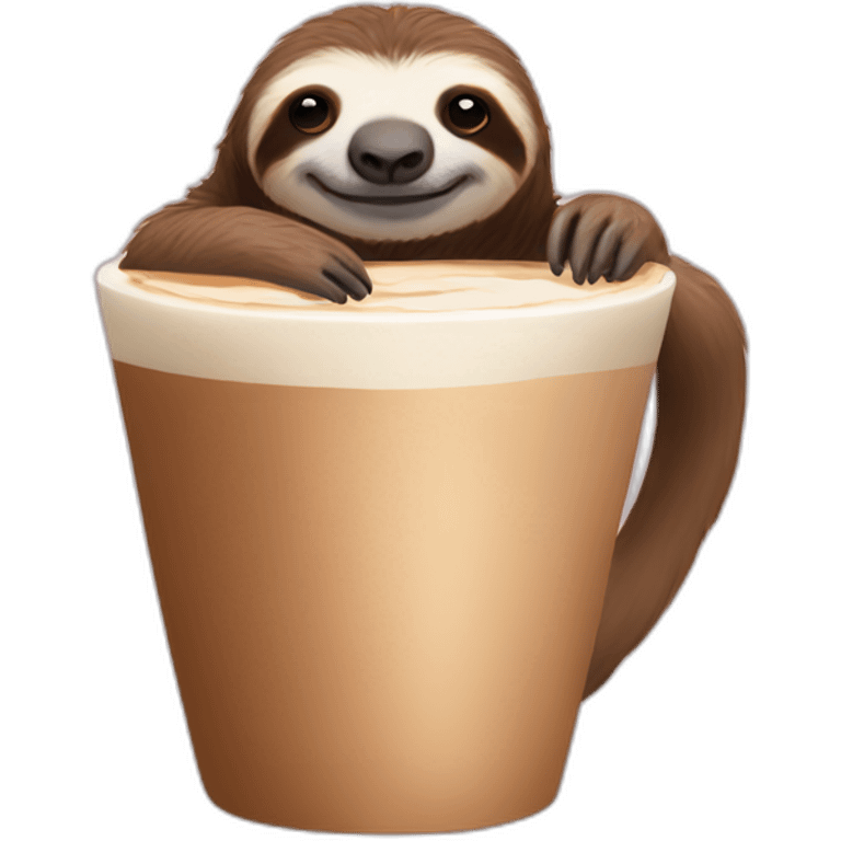 sloth-drinking-latte emoji