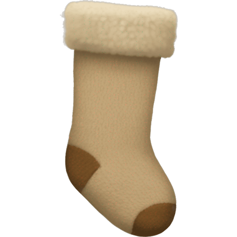 beige fuzzy socks emoji