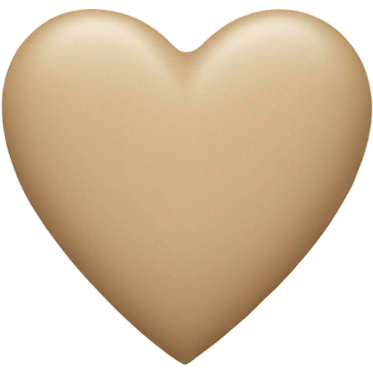 beige heart emoji