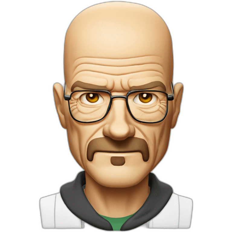 Walter white en tenue de chimiste avec des lunette de chimiste emoji