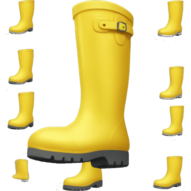 yellow rain boots emoji