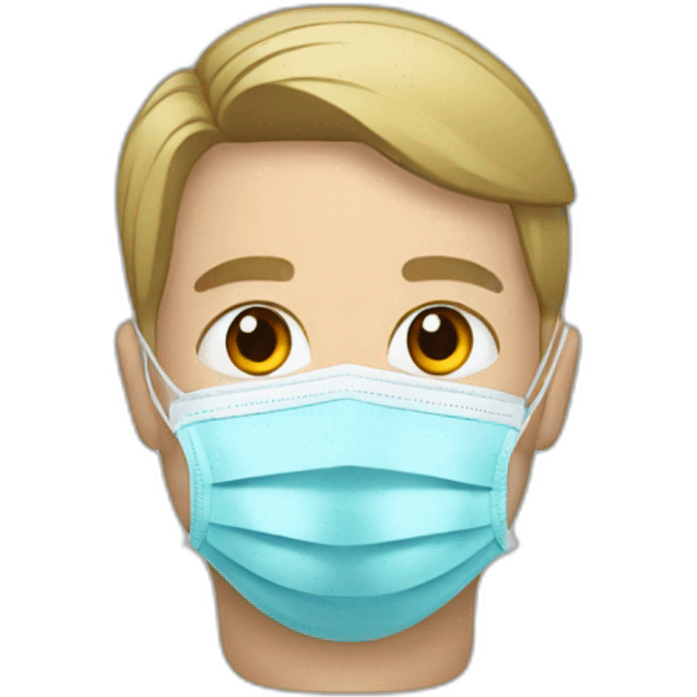 a military Headshot in a Medical masks emoji