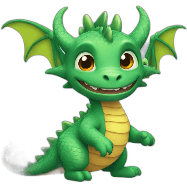 dragon cute magic emoji