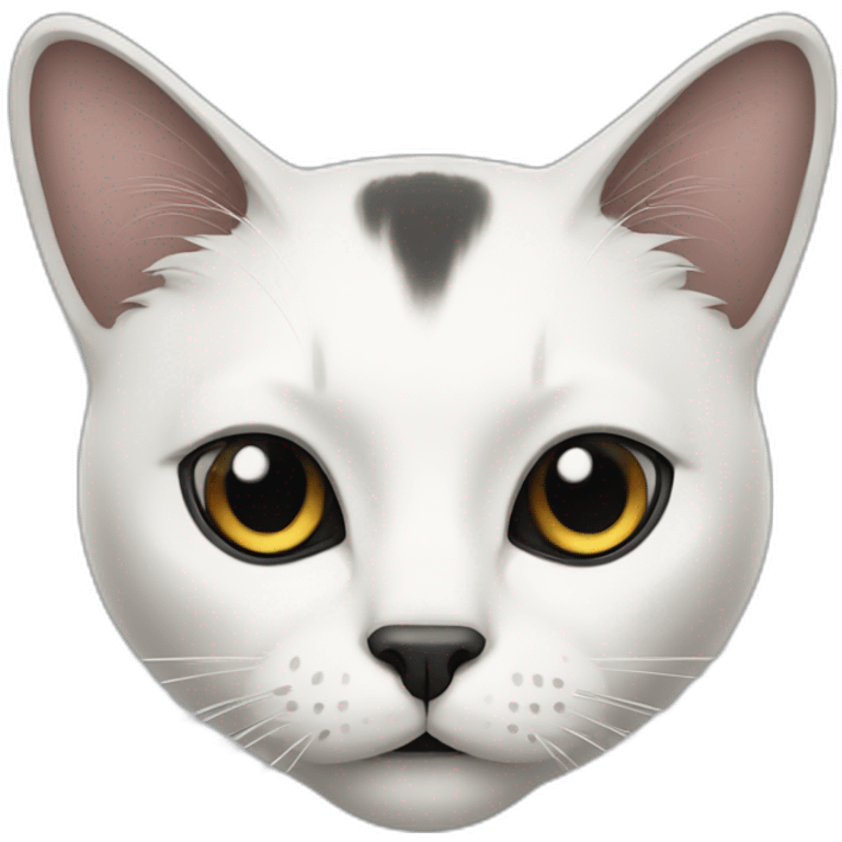 cat-white-face-with-black-forehead emoji