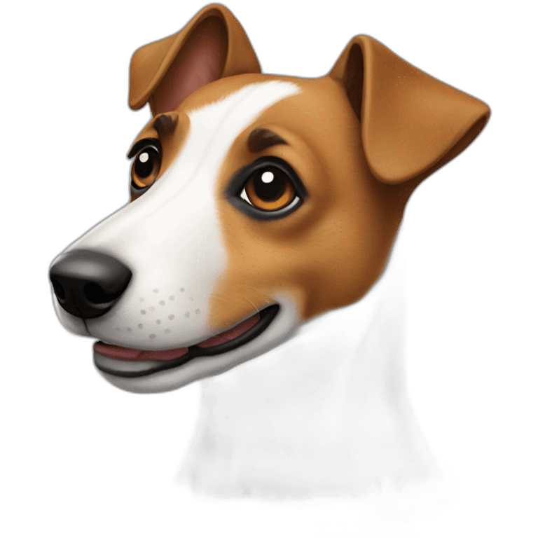 Jack russel dog emoji