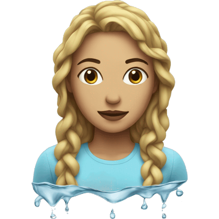 woman made of water emoji