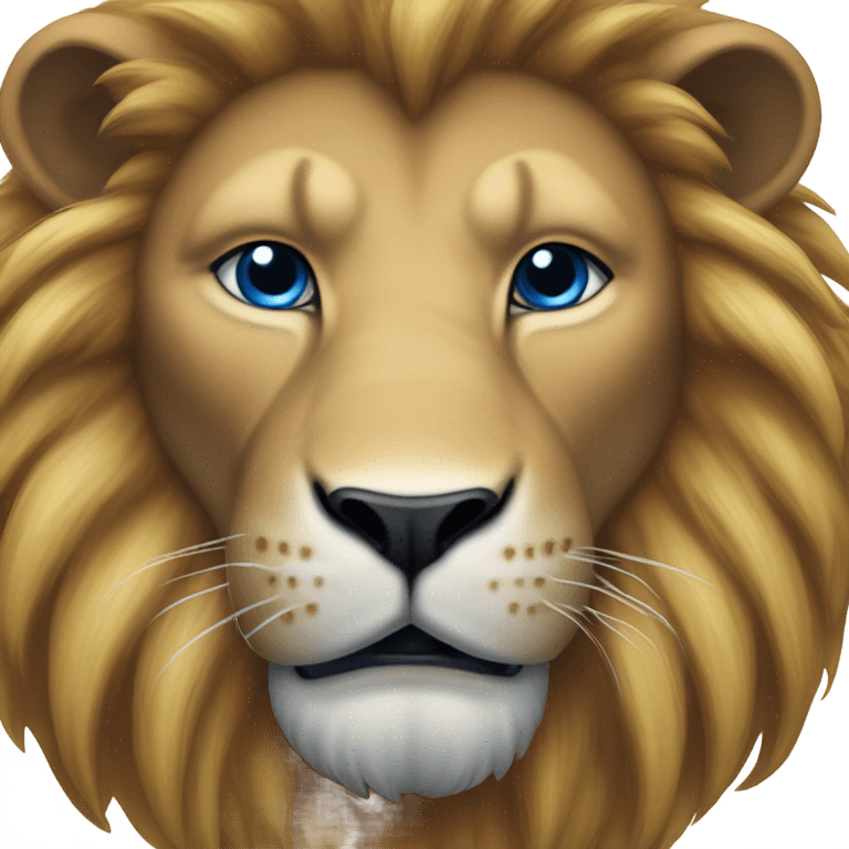 Blue lion emoji