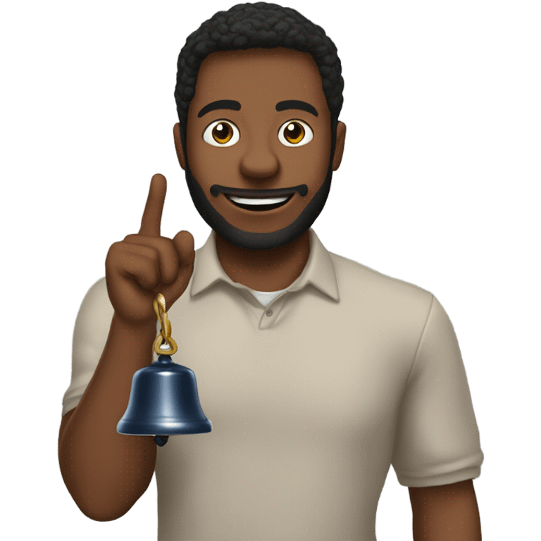 Me ringing a bell in my hand  emoji