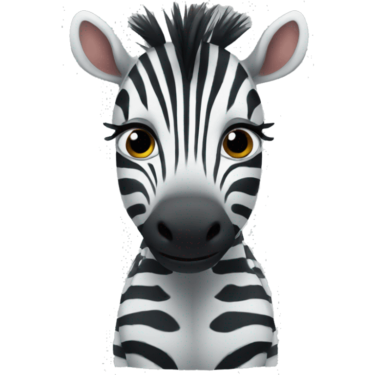 Anxious baby Zebra emoji