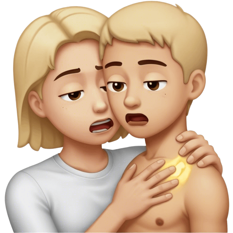 Someone choking another person emoji