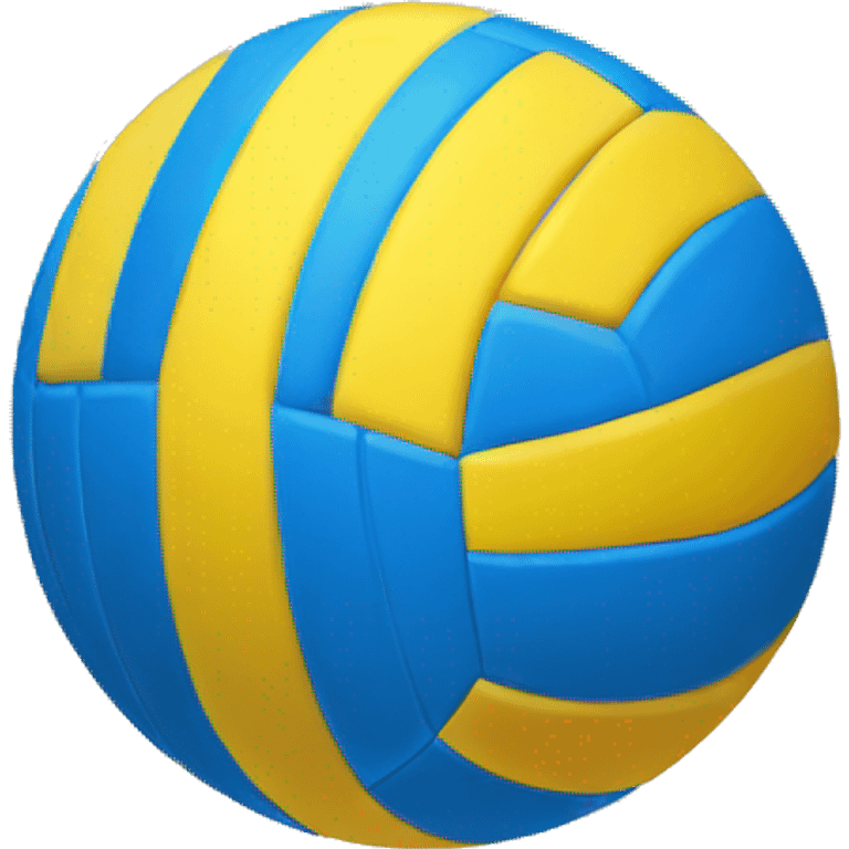 Blue And yellow Volleyball  emoji