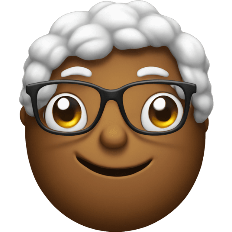 Poop with glasses emoji