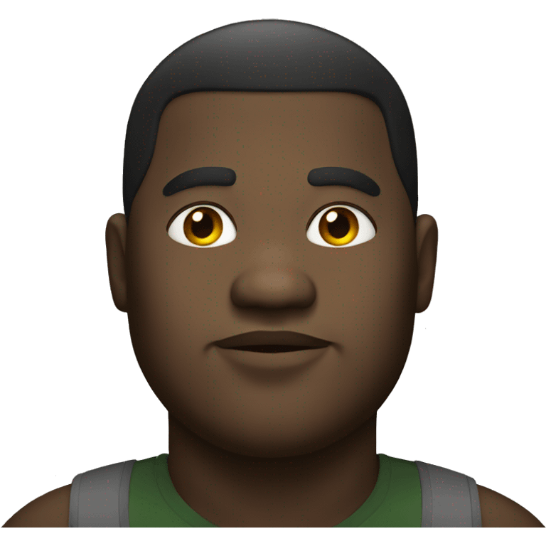 fat black man emoji