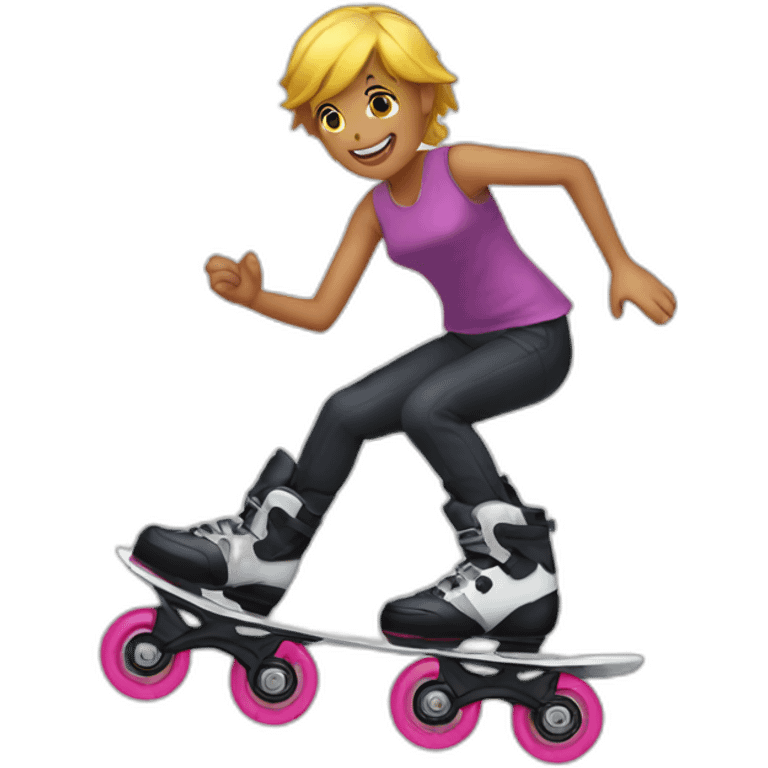 Them rollerblades emoji