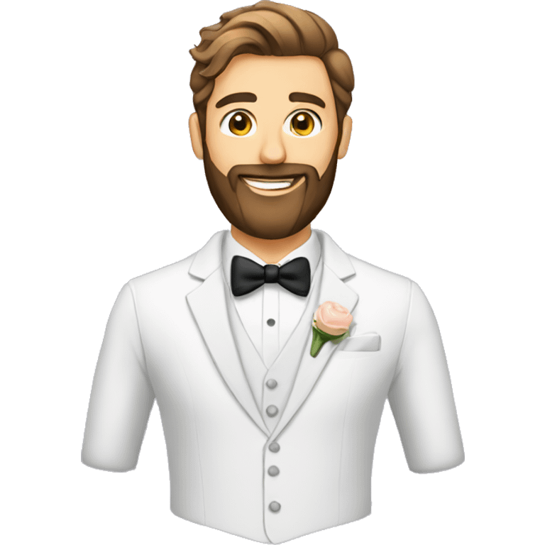 Bearded groom emoji