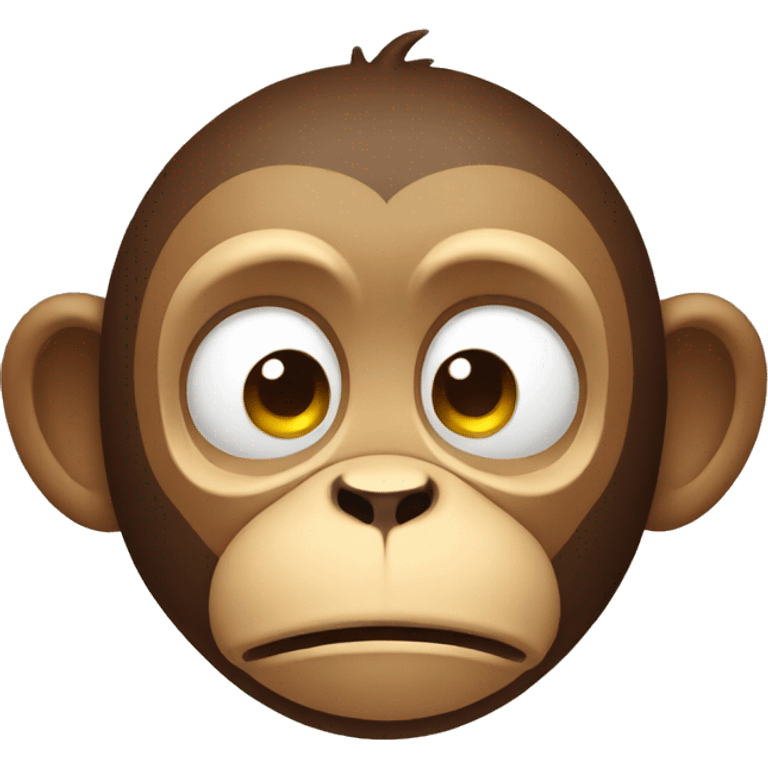 tired monkey emoji