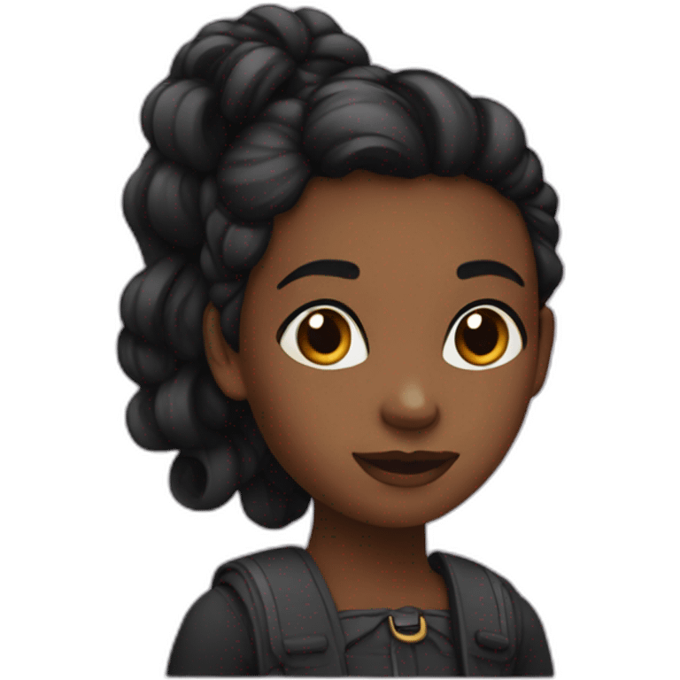 Fille noire emoji