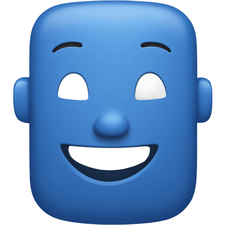 Smartphone BLUE laughing emoji