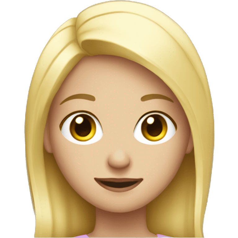 Blonde girl with laptop emoji