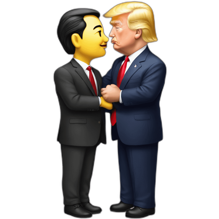 JinpingXi kissing Trump emoji