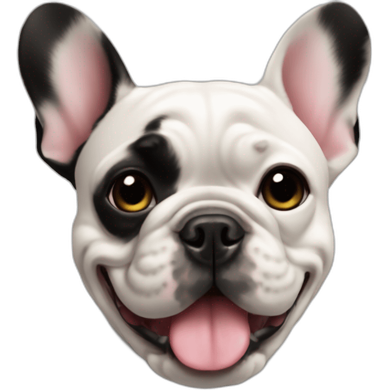 French-bulldog black emoji