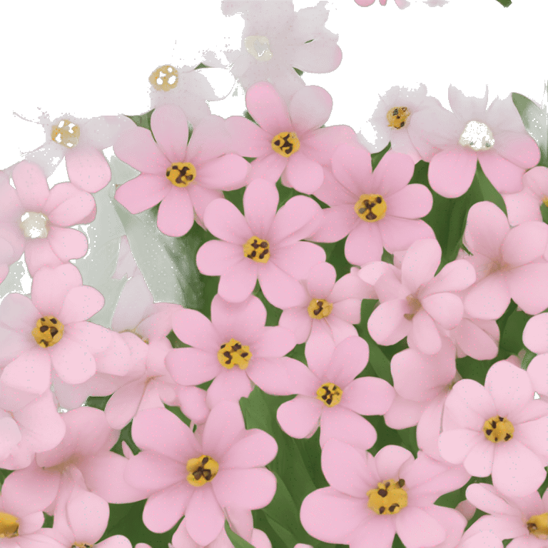 pastel pink wildflower bouquet emoji