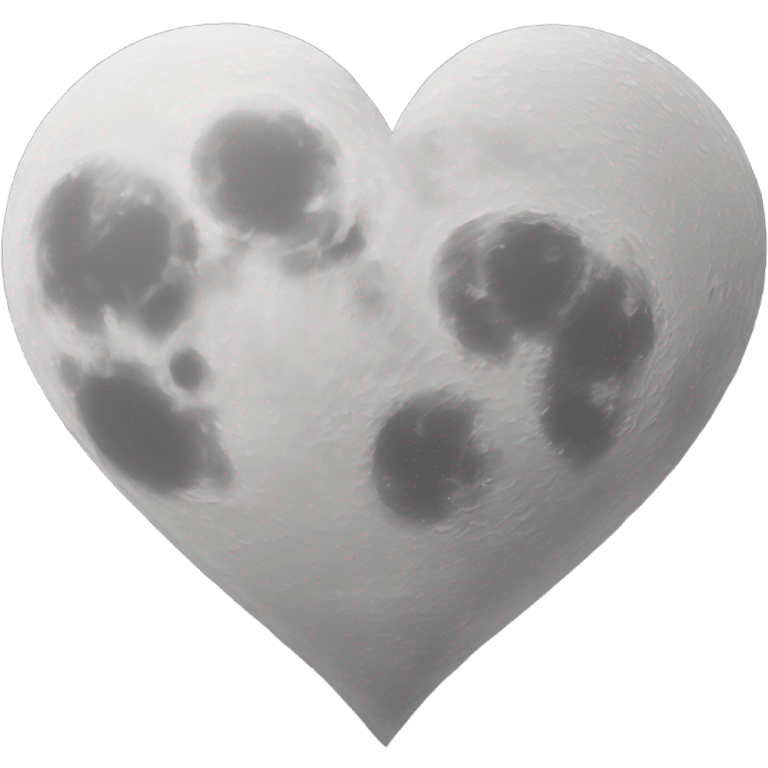 Heart shaped moon emoji