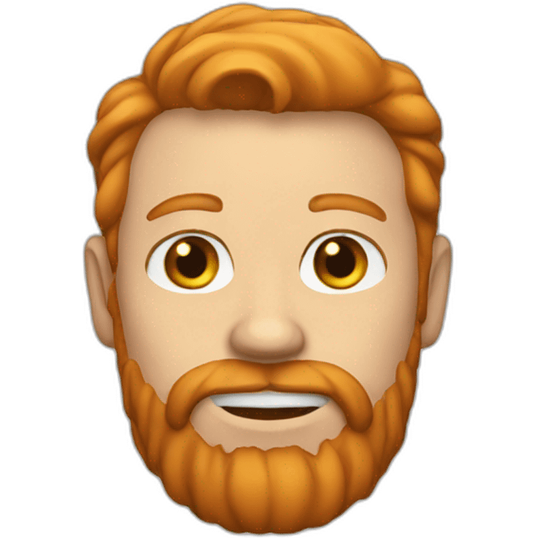 white man ginger beard emoji