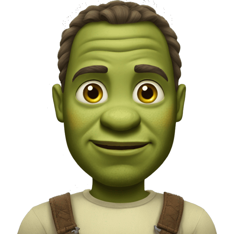 Shrek is a Ukrainian kozak emoji