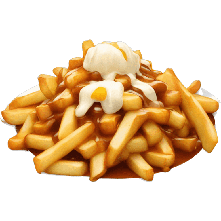 Poutine entrain de manger une sucette emoji