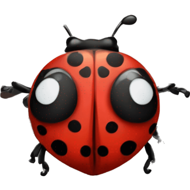 ladybug with heart shaped spots  emoji