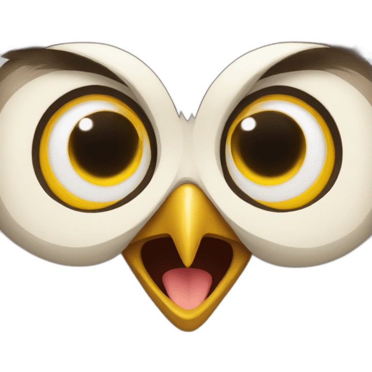 owl smile emoji