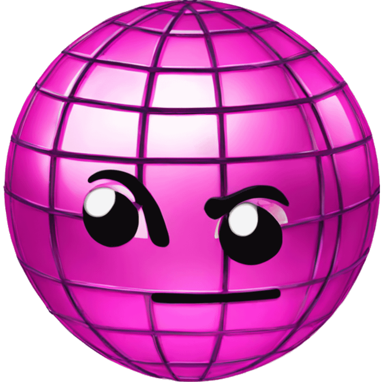 Pink disco ball emoji