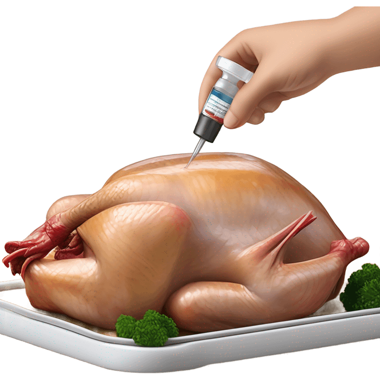 Injecting a turkey emoji