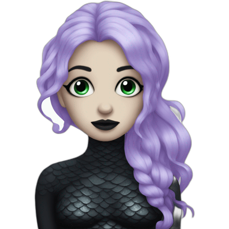 goth mermaid emoji