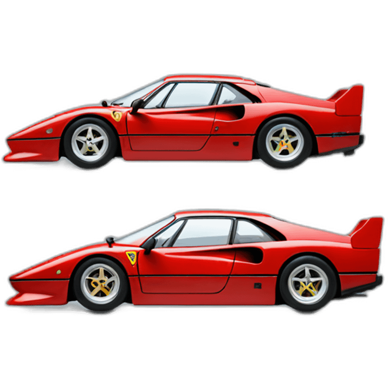 Ferrari F40 side emoji