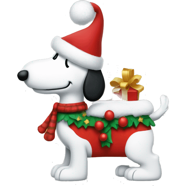 christmas snoopy emoji