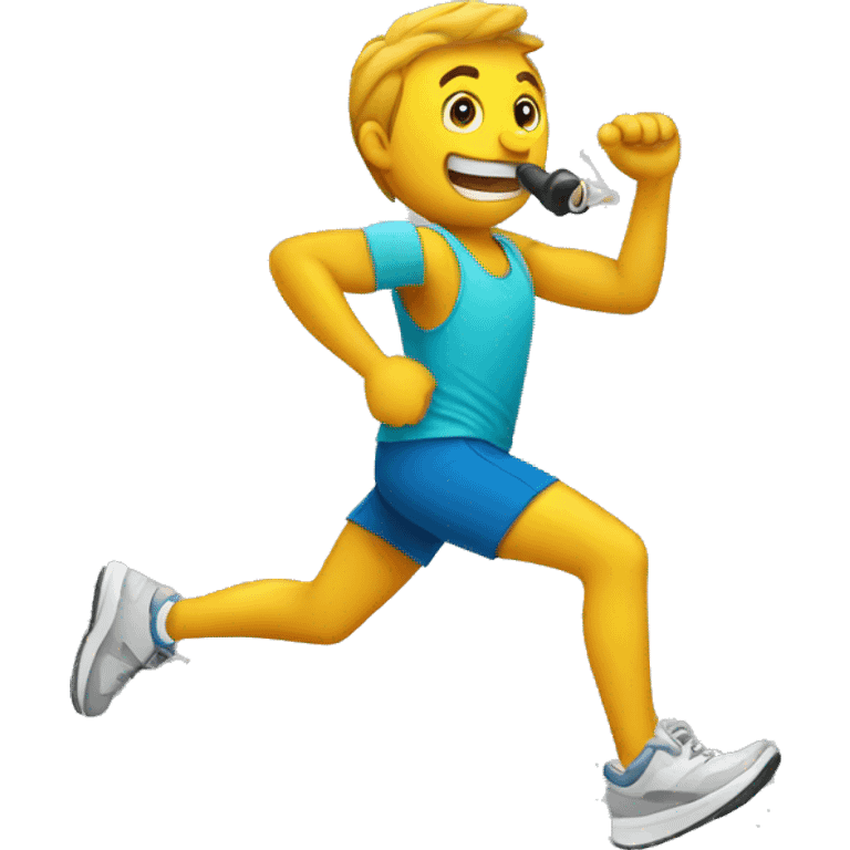 Jogger with Trompete  emoji