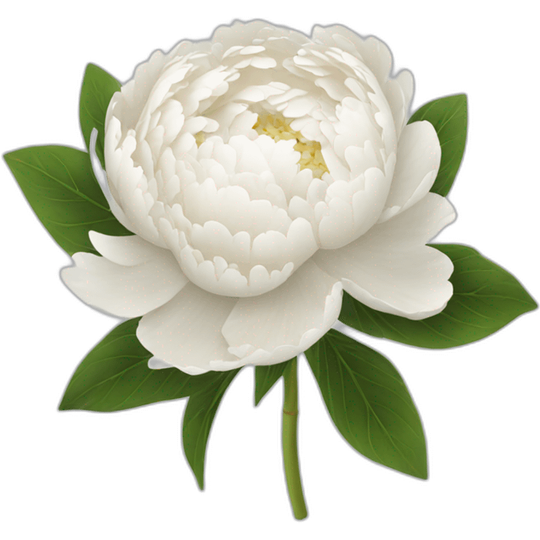 White peony bouquet emoji