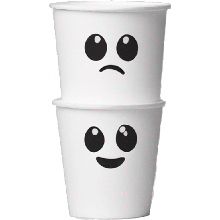 2 styrofoam cups stacked on top of each other emoji