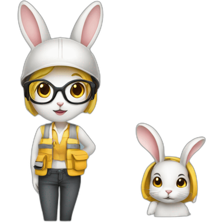 Architect Rabbit Girl emoji