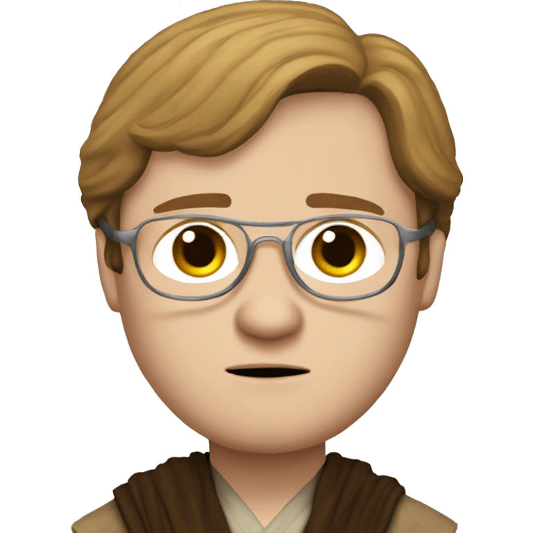 Dwight Schrute as a Jedi knight emoji