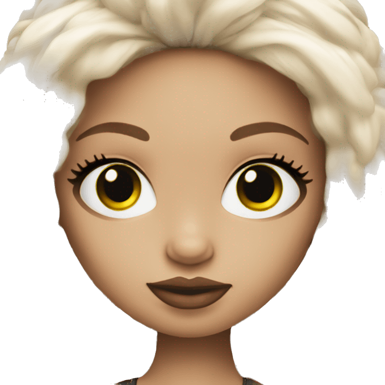 White skin Bratz doll emoji