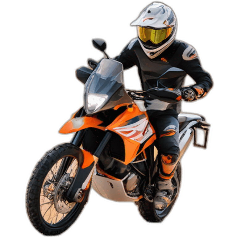 KTM at desert emoji