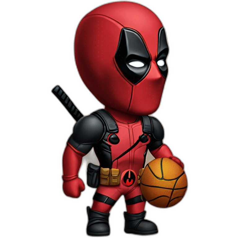 deadpool wearing lakers jersey emoji