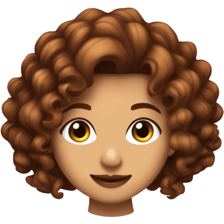 Quiero una chica morenita canela con cabello rizado y mechas o rayos rubios con ojos marrones y coquetee emoji