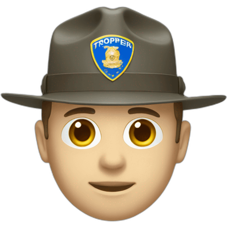 state trooper blue campaign hat emoji