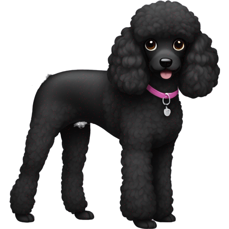 Black poodle  emoji