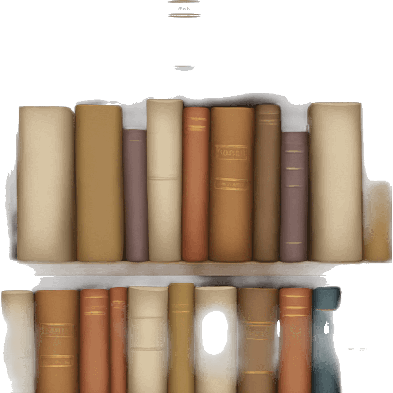 neutral stack of books emoji